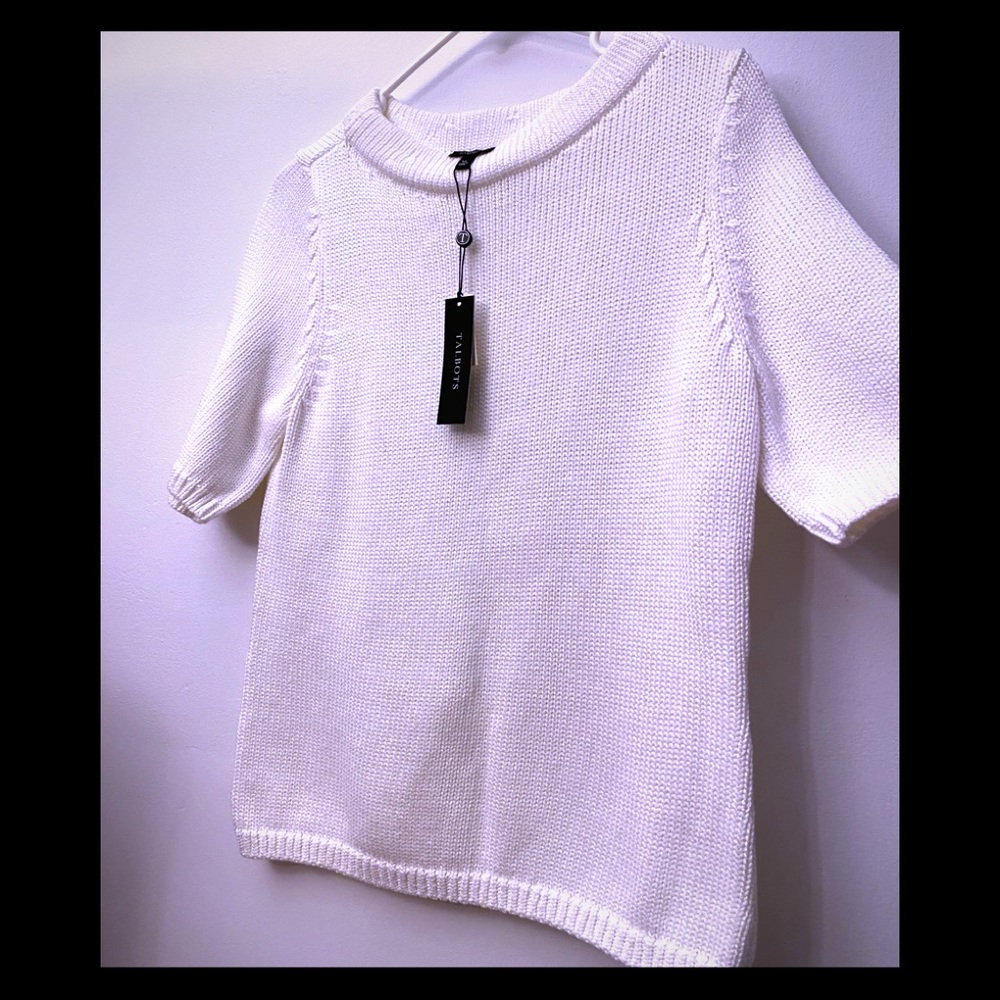 Talbots Crew Neck Short Sleeve Sweater